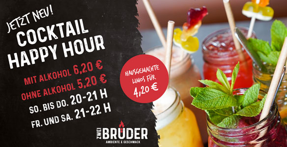 Werbeanzeige Happy Hour